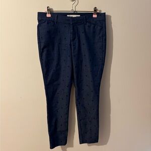 Old Navy Women's Pixie Ankle & Cropped Pants‎ - Dark Blue Polka Dot Size 4